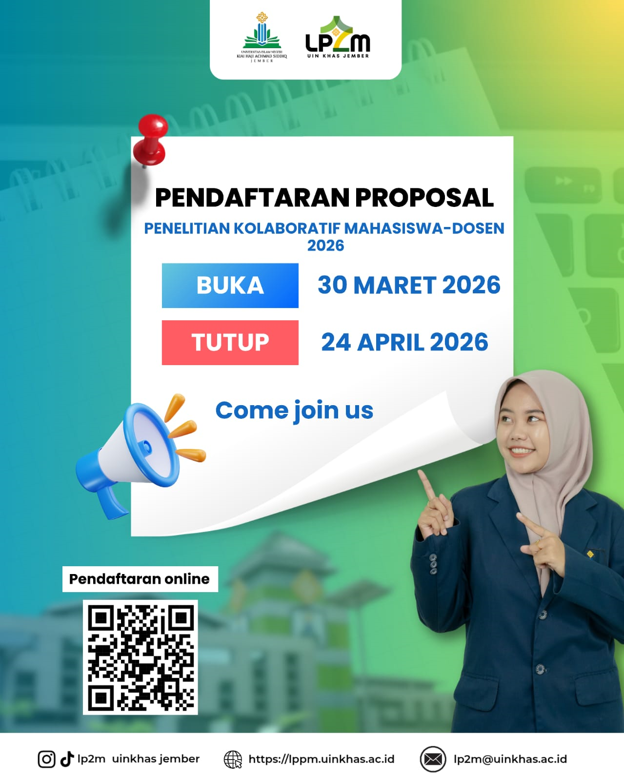 Kolaborasi Riset Dibuka! Peluang Emas Mahasiswa & Dosen UIN KHAS Jember Tahun 2026